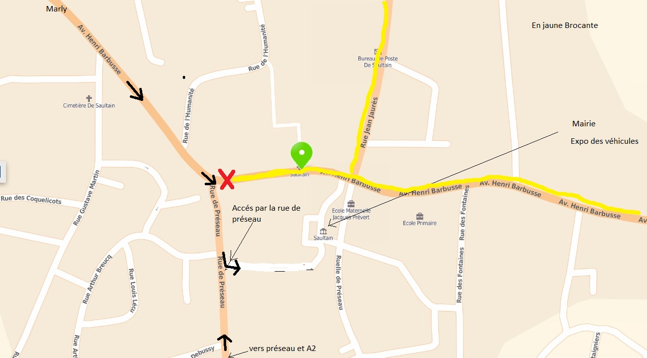 Plan acces mairie 1